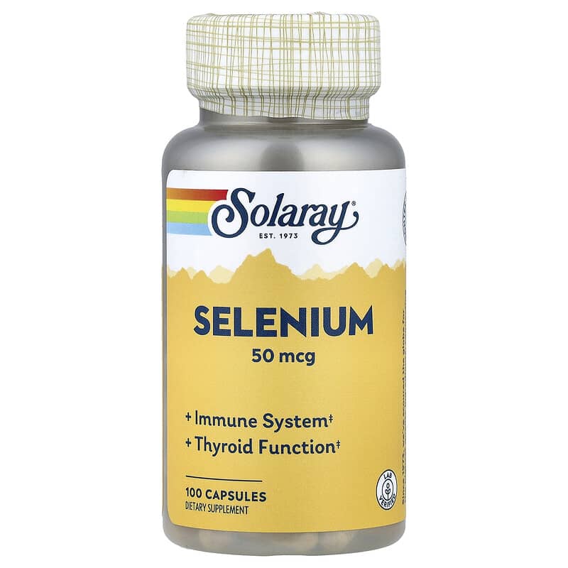 Solaray, Selenium, 50 mcg, 100 Capsules