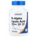 Nutricost, R-Alpha Lipoic Acid, 100 mg, 120 Capsules
