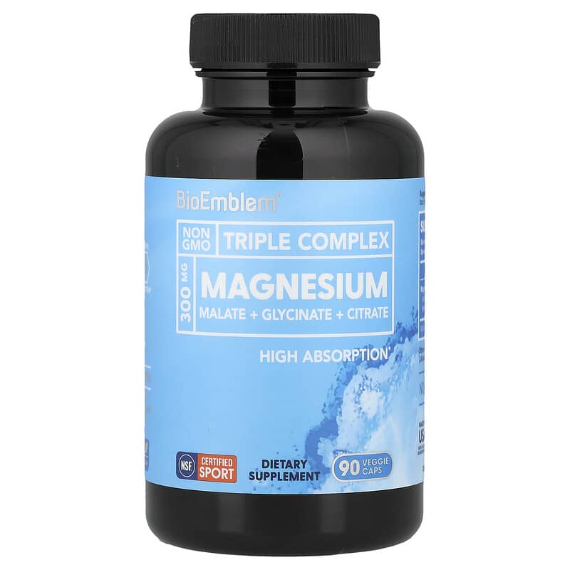 BioEmblem, Triple Complex Magnesium, 90 Veggie Caps (150 mg per Capsule)