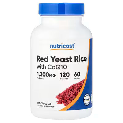 Nutricost, Red Yeast Rice With CoQ10, 120 Capsules