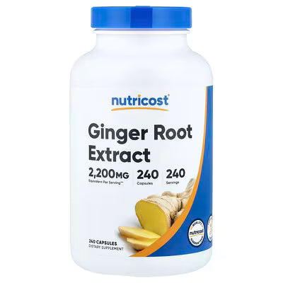 Nutricost, Ginger Root Extract, 240 Capsules (550 mg per Capsule)