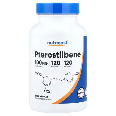 Nutricost, Pterostilbene, 100 mg, 120 Capsules