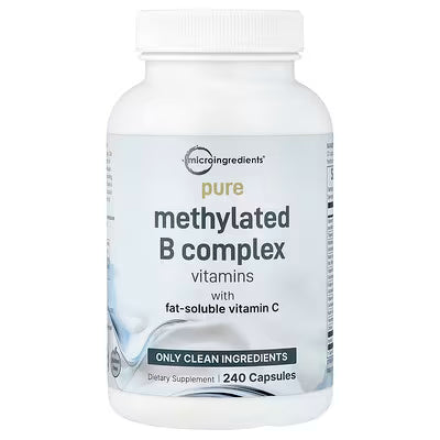 Micro Ingredients, Pure Methylated B Complex Vitamins with Vitamin C, 240 Capsules