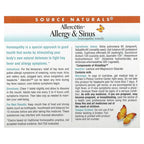 Source Naturals, Allercetin™, Allergy & Sinus, 48 Homeopathic Tablets