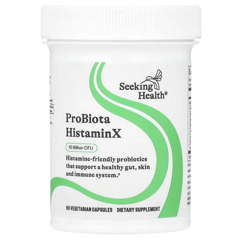 Seeking Health, ProBiota HistaminX, 10 Billion CFU, 60 Vegetarian Capsules