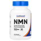 Nutricost, NMN, 60 Capsules (250 mg per Capsule)