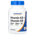 Nutricost, Vitamin K2 + Vitamin D3, 120 Capsules