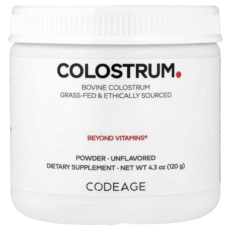 Codeage, Colostrum Powder, Unflavoured, 4.3 oz (120 g)