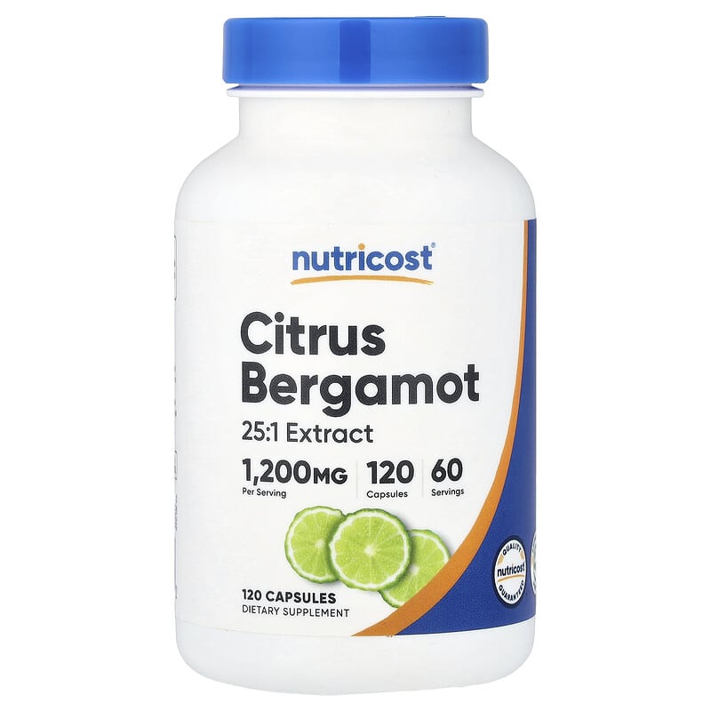 Nutricost, Citrus Bergamot, 120 capsules (600 mg per capsule)