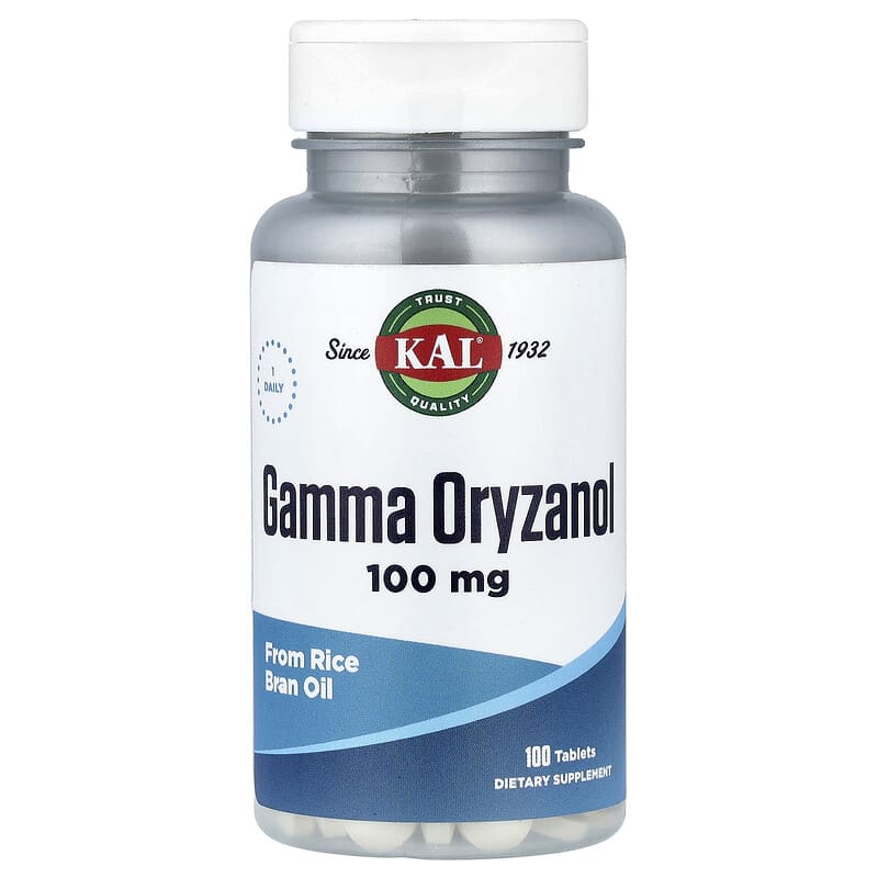 KAL, Gamma Oryzanol, 100 mg, 100 Tablets