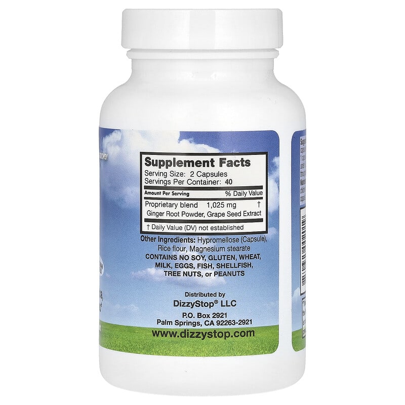 Dr. Barton's, Dizzy Stop Control, 80 Capsules