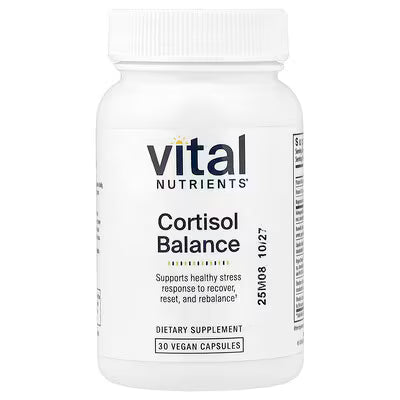 Vital Nutrients, Cortisol Balance, 30 Vegan Capsules