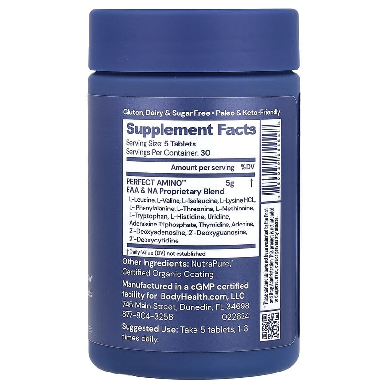 BodyHealth, Perfect Amino, 150 Coated Tablets