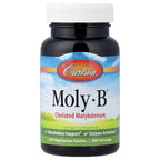 Carlson, Moly-B, Chelated Molybdenum, 300 Vegetarian Tablets (500 mcg per Tablet)