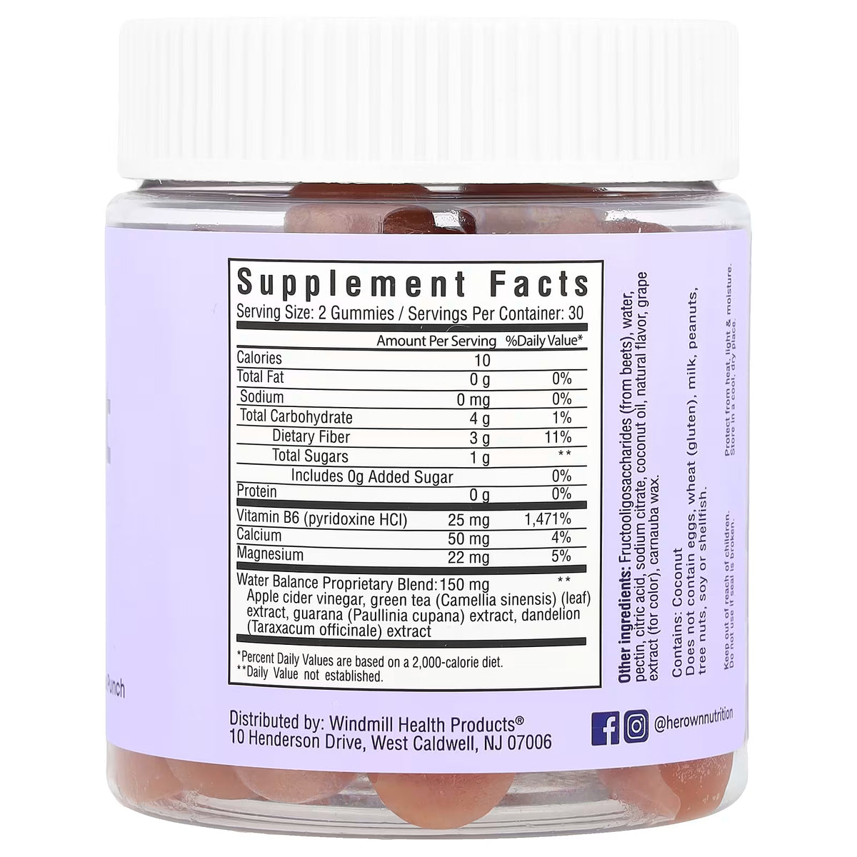 Her Own, Debloat Slimming Gummies, Citrus Punch, 60 Gummies