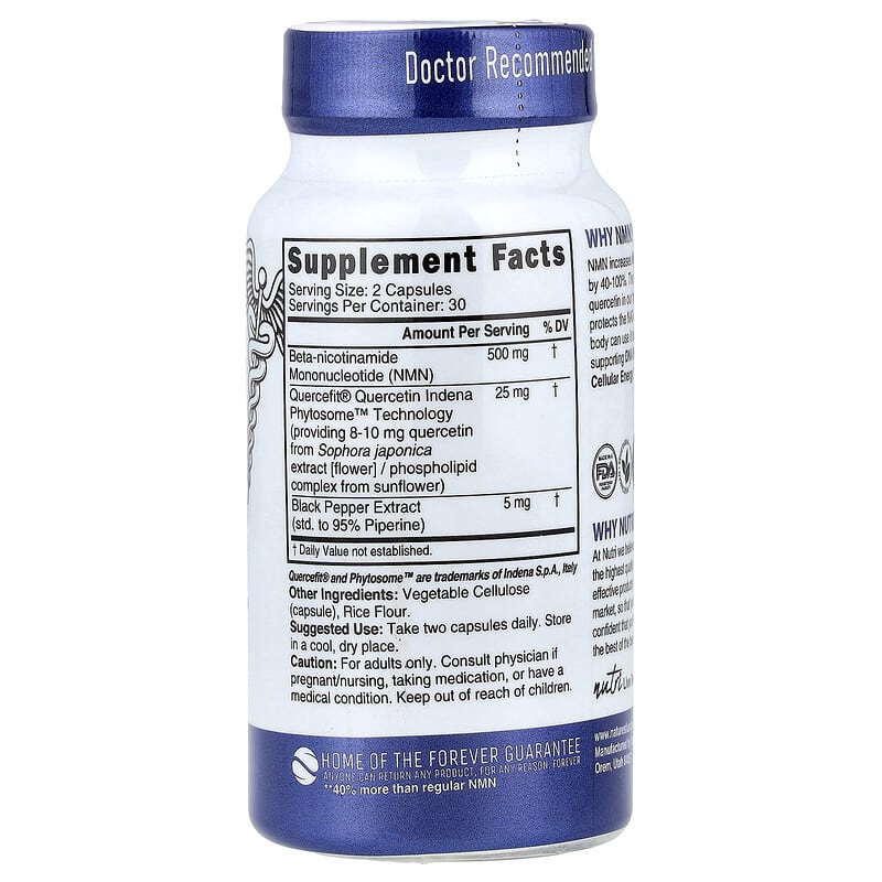 Nutri, NMN+, 60 Vegan Capsules