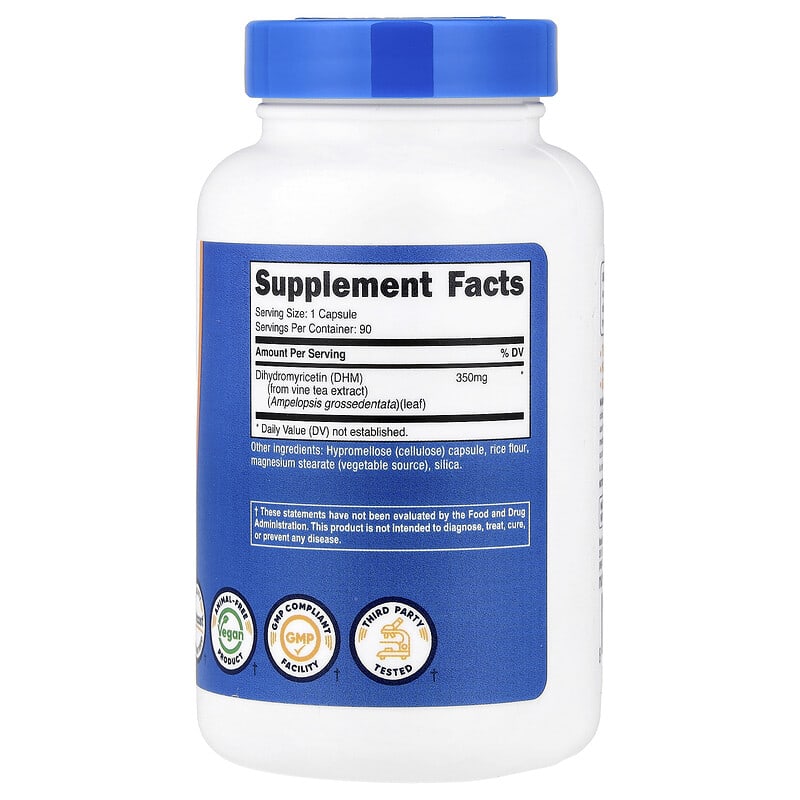 Nutricost, DHM, 350 mg, 90 Capsules