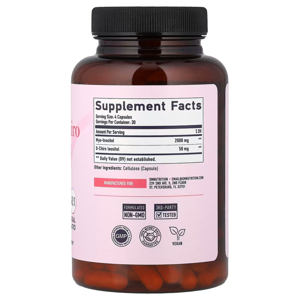 SMNutrition, Myo & D-Chiro Inositol, 120 Capsules