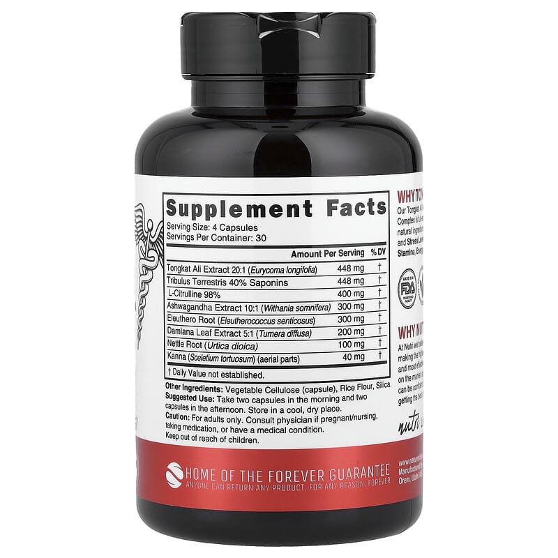 Nutri, Men's Performance Complex Tongkat Ali, 120 Vegan Capsules