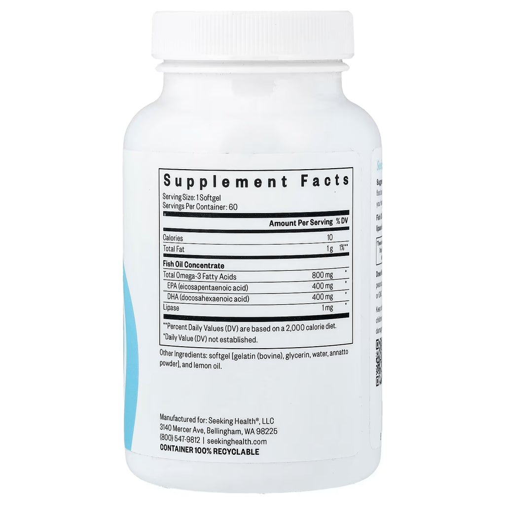 Seeking Health, Fish Oil, 60 Softgels