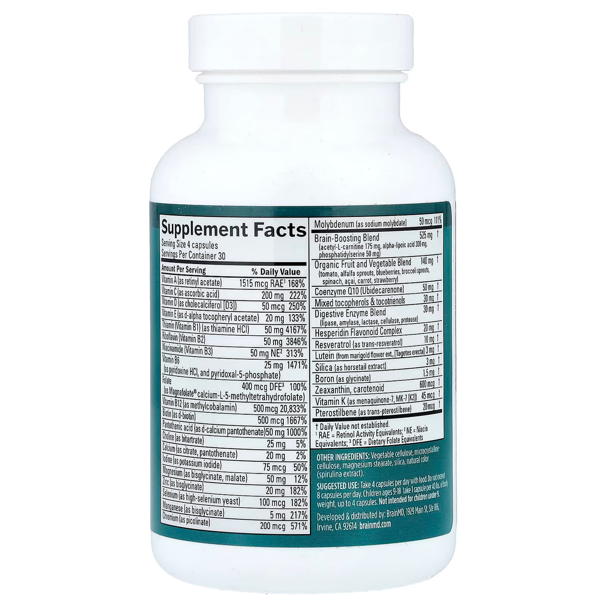 BrainMD, Neurovite Plus, 120 Capsules