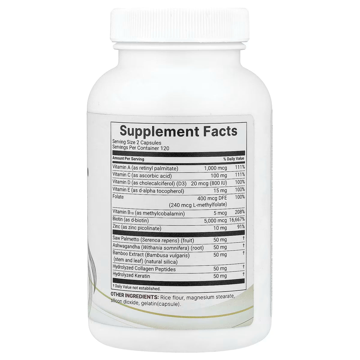 Micro Ingredients, Hair Vitamins Complex, 240 Capsules