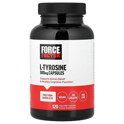 Force Factor, L-Tyrosine, 500 mg, 120 Vegetable Capsules