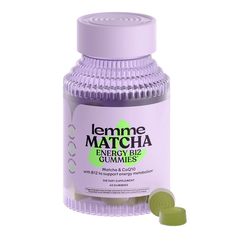 Lemme, Energy B12 & CoQ10 Gummies, Matcha, 60 Gummies
