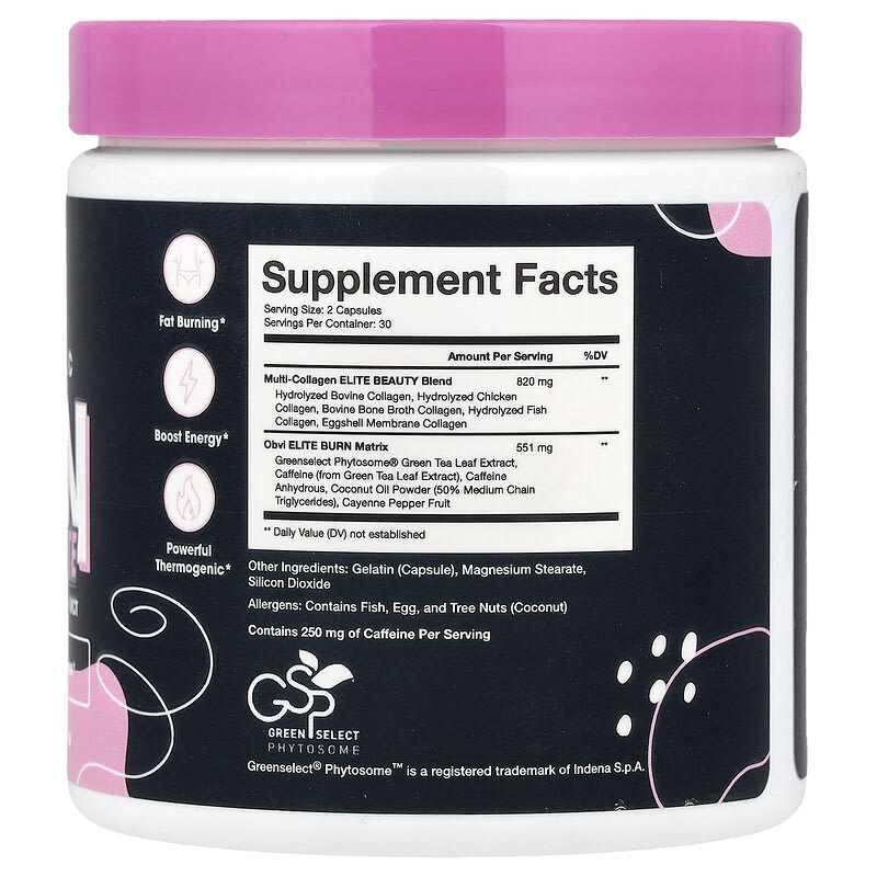 Obvi, Collagenic Burn Elite, 60 Capsules