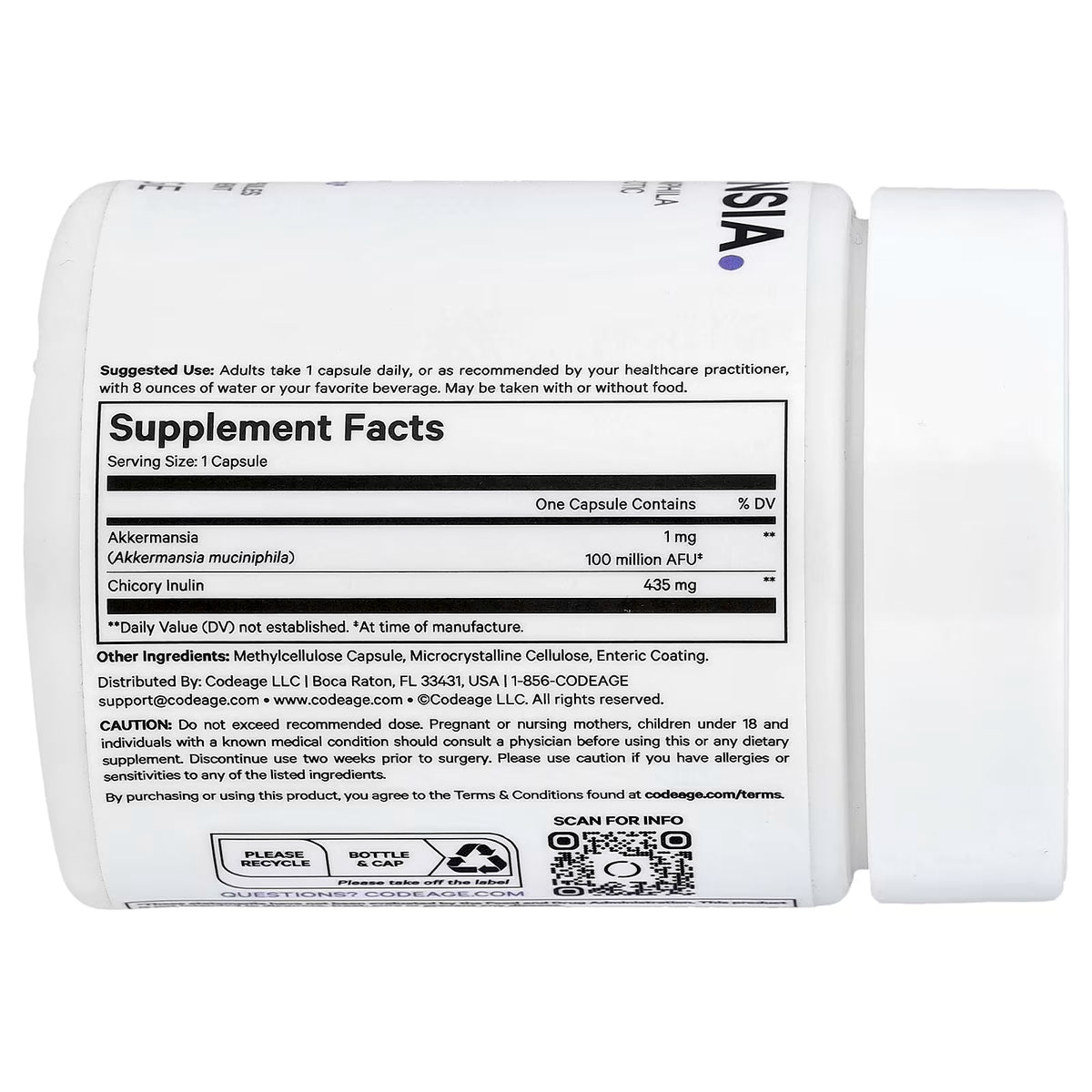 Codeage, Akkermansia , 90 Vegetable Capsules