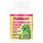 Natural Factors, Big Friends®, Magnesium Citrate, Bubble Gum, 50 mg, 60 Chewable Tablets