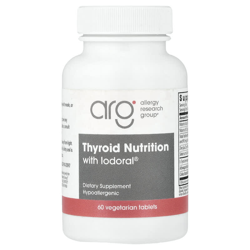 Allergy Research Group, Thyroid Nutrition with Iodoral, 60 Vegetarian Tablets