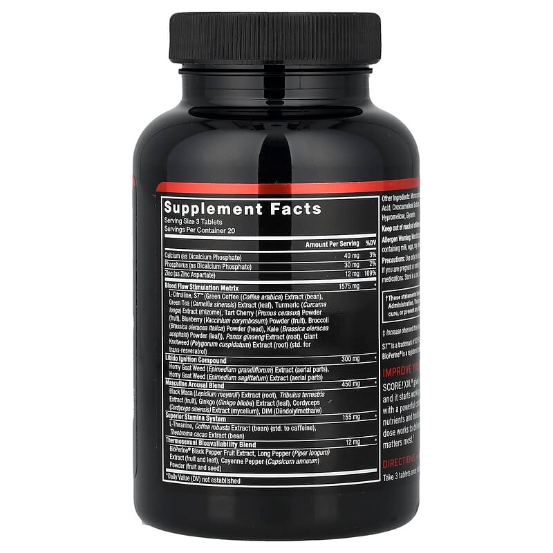 Force Factor, SCORE! XXL, Male Enhancement, 60 Tablets