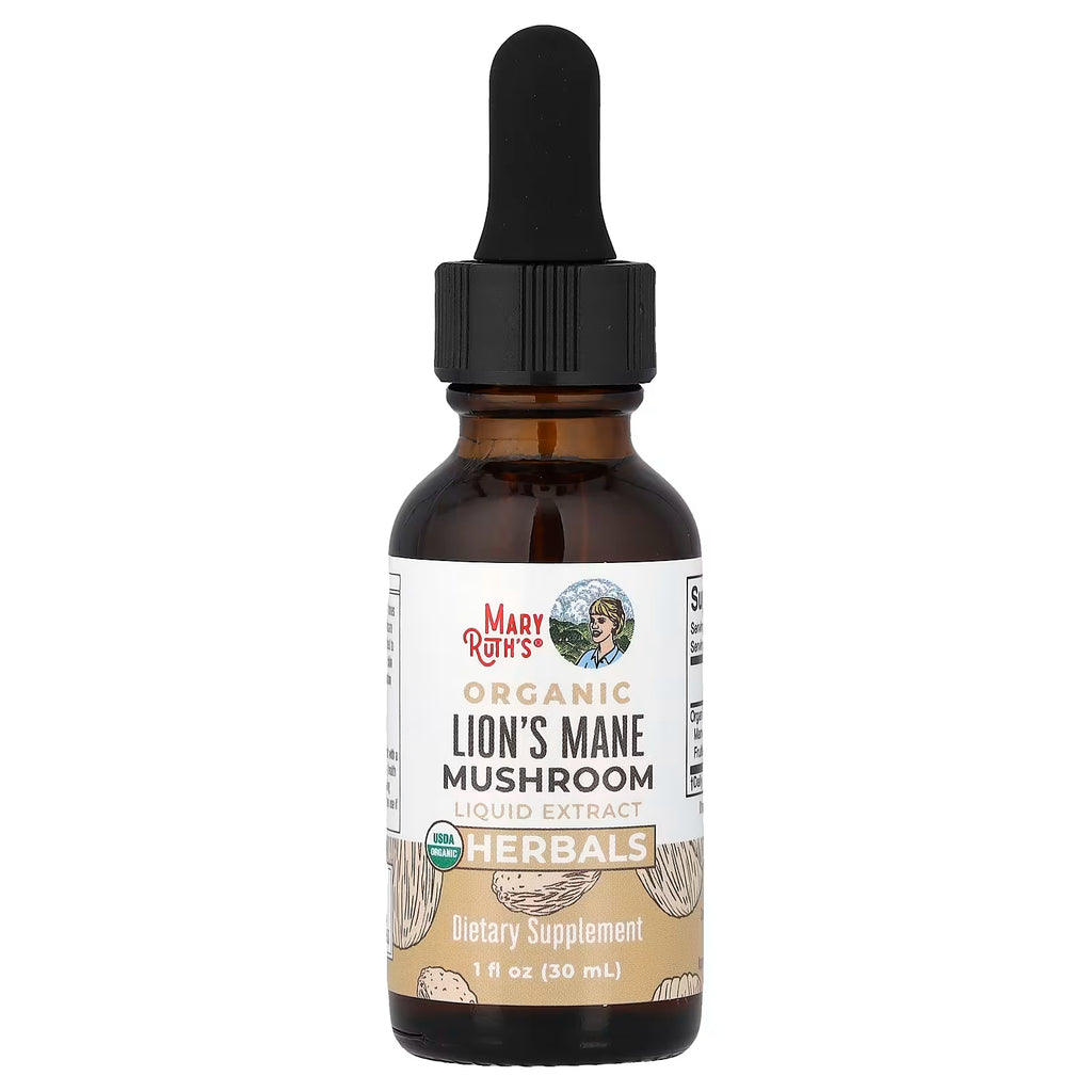 MaryRuth's, Organic Lion's Mane Mushroom Liquid Extract, Alcohol Free, 1 fl oz (30 ml)