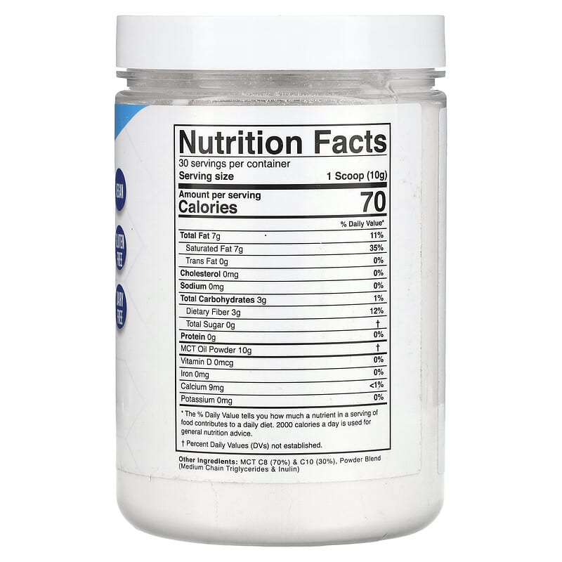Divine Health, Dr Colbert's Keto Zone, MCT Oil Powder, Unflavoured, 10.58 oz (300 g)