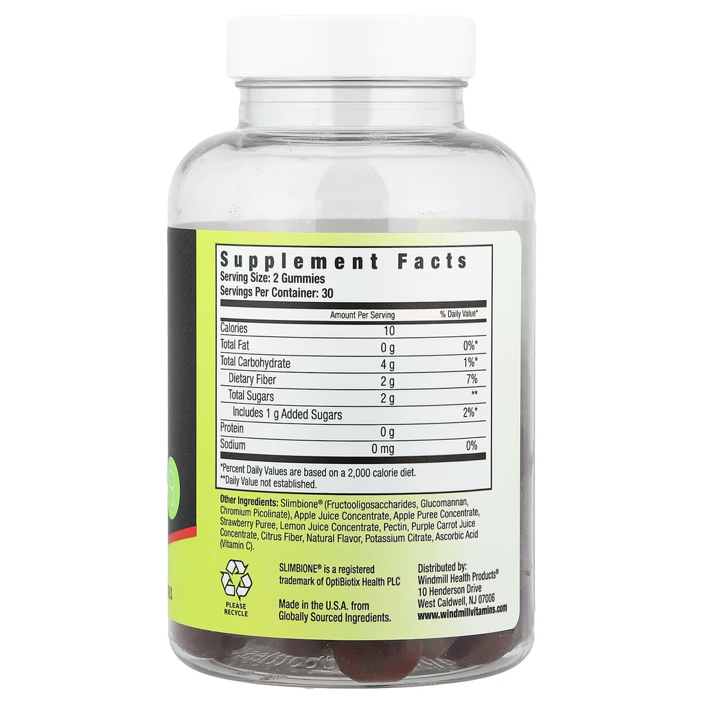DietWorks, Appetite Control, Prebiotic Gummies, Raspberry , 60 Gummies