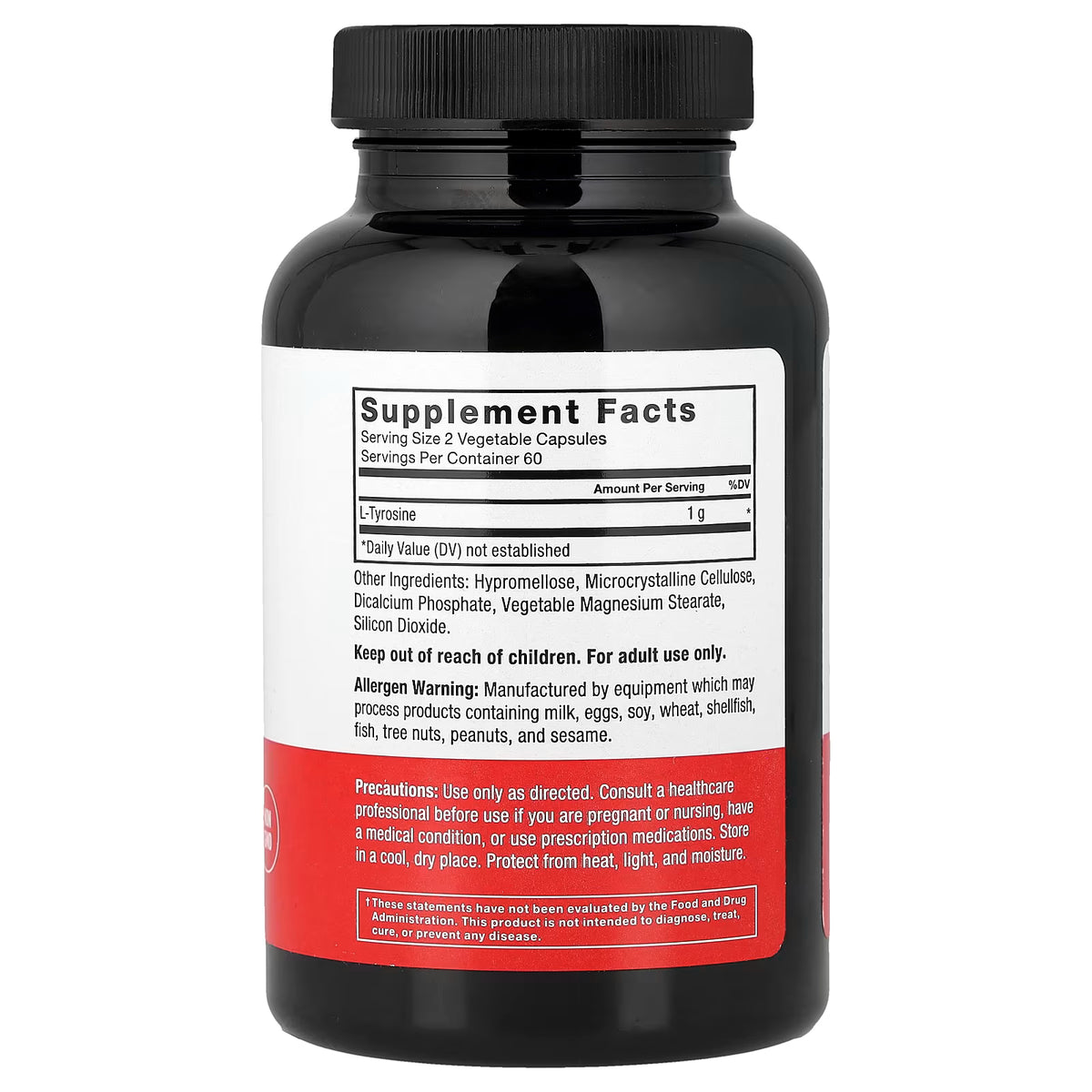 Force Factor, L-Tyrosine, 500 mg, 120 Vegetable Capsules