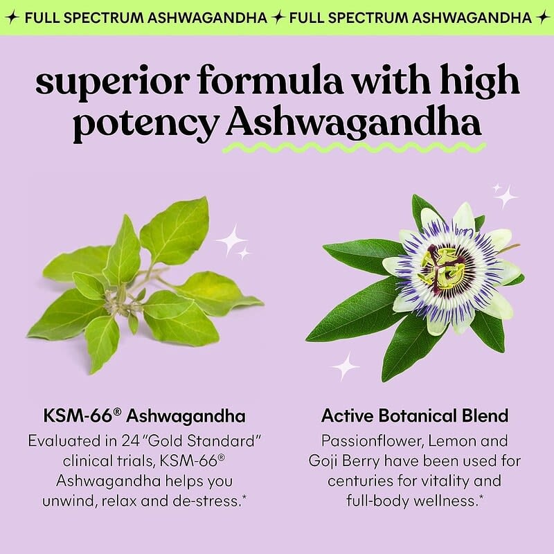 Lemme, Chill, De-Stress Ashwagandha Gummies, 60 gummies