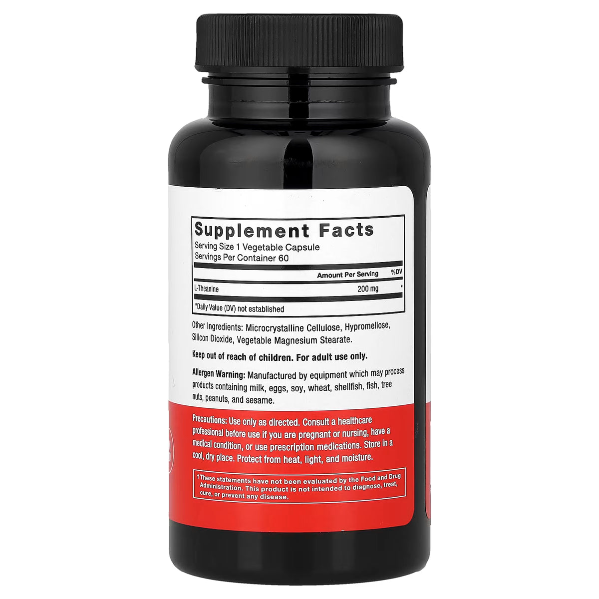 Force Factor, L-Theanine, 200 mg, 60 Vegetarian Capsules