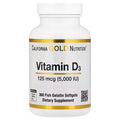 California Gold Nutrition, Vitamin D3, 125 mcg (5,000 IU), 360 Fish Gelatin Softgels
