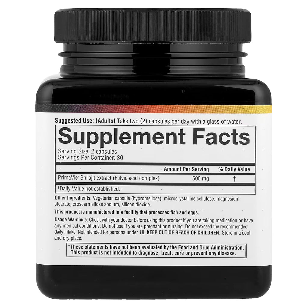 Youtheory, Shilajit, 60 Vegetarian Capsules (250 mg per Capsule)