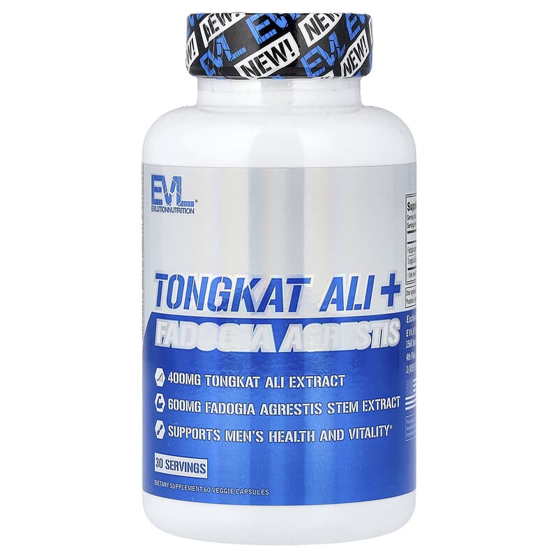 EVLution Nutrition, Tongkat Ali + Fadogia Agrestis, 60 Veg Capsules
