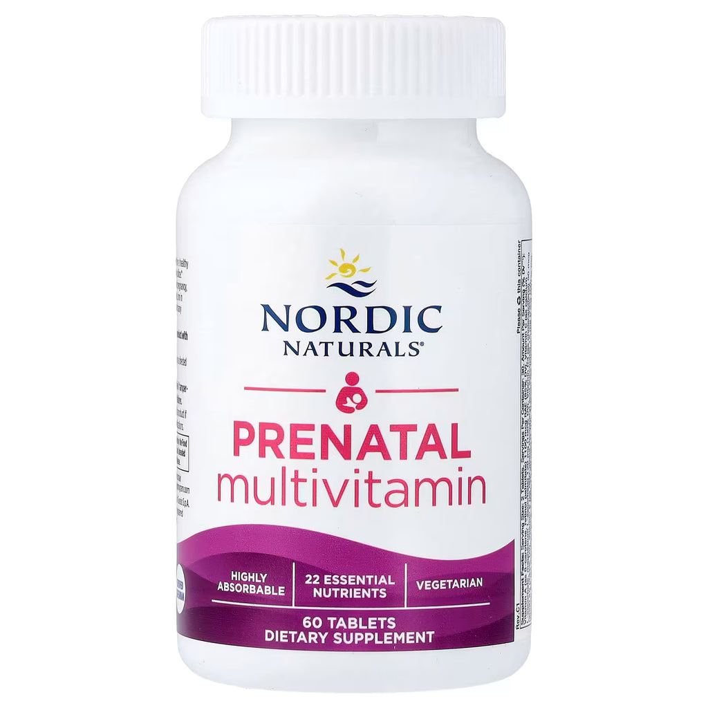 Nordic Naturals, Prenatal Multivitamin, 60 Tablets