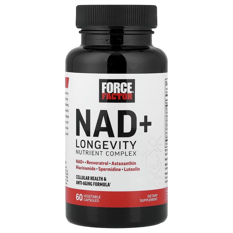 Force Factor, NAD+ Longevity Nutrient Complex, 60 Vegetable Capsules