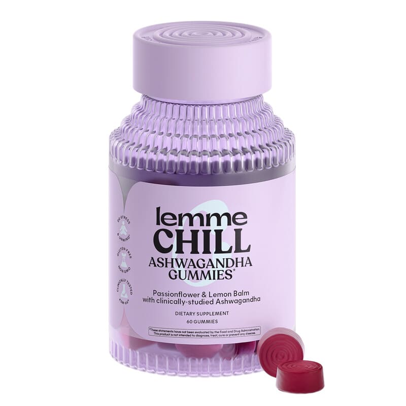 Lemme, Chill, De-Stress Ashwagandha Gummies, 60 gummies