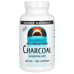 Source Naturals, 100% Pure Activated Charcoal, 260 mg , 200 Capsules