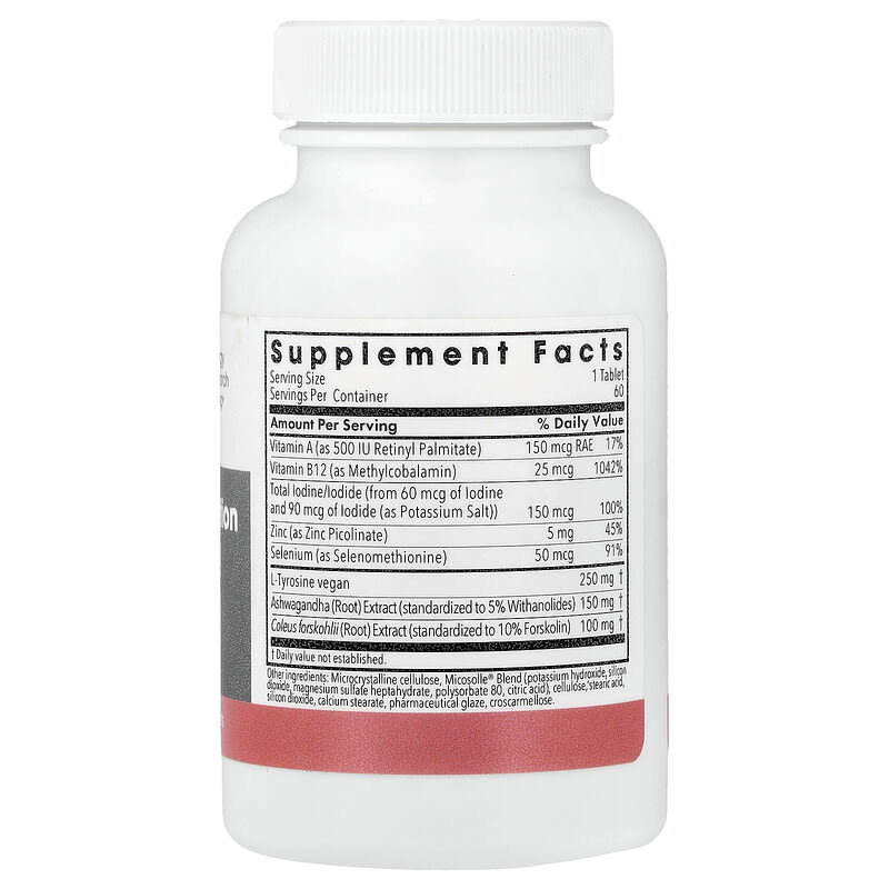 Allergy Research Group, Thyroid Nutrition with Iodoral, 60 Vegetarian Tablets