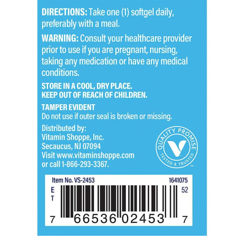The Vitamin Shoppe, Vitamin D3, 25 mcg (1,000 IU), 100 Softgels
