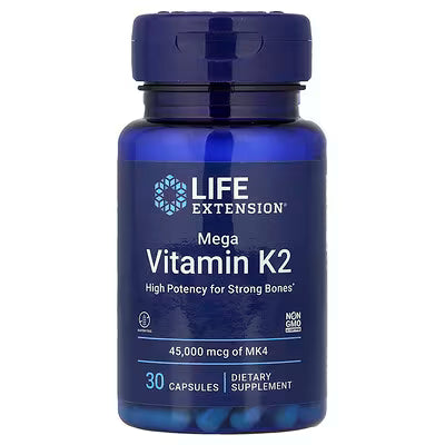 Life Extension, Mega Vitamin K2, 45,000 mcg, 30 Capsules