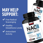 Force Factor, Fundamentals, NAC, N-Acetyl-L-Cysteine, 600 mg, 200 Vegetable Capsules